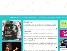 Tablet Screenshot of gilbertogil.com.br